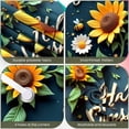 thumbnail image 4 of Colorful Flowers Hummingbird Banner Butterfly Accent Floral Backdrop Spring Vibrant Petals Garden Display for Garden Party Spring Decoration Wedding Backdrop, 4 of 9