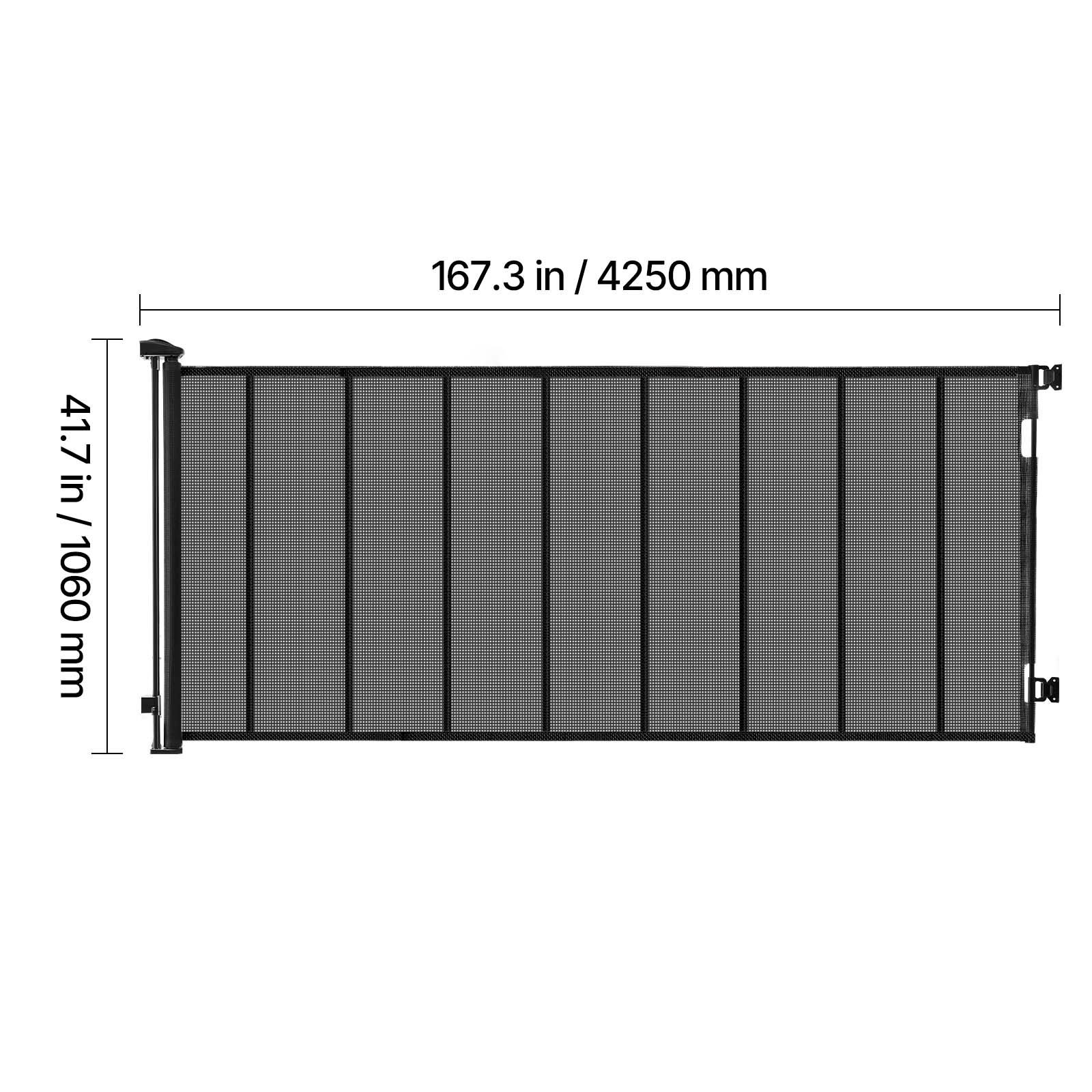 KFFKFF Retractable Pet Gate, Up to 163 Inches Wide photo 8