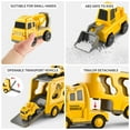thumbnail image 2 of Construction Truck Boy Toys for 3 4 5 6 7 Years Old Engineering Transport Vehicle Carrier Truck, Kids Excavator Crane Gift Toys for Boys & Girls Aged 4-6, 2 of 6