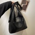 thumbnail image 3 of Bolso de hombro grande para mujer bolso de mano tejido versátil bolso bandolera bolso de compras, 3 of 9