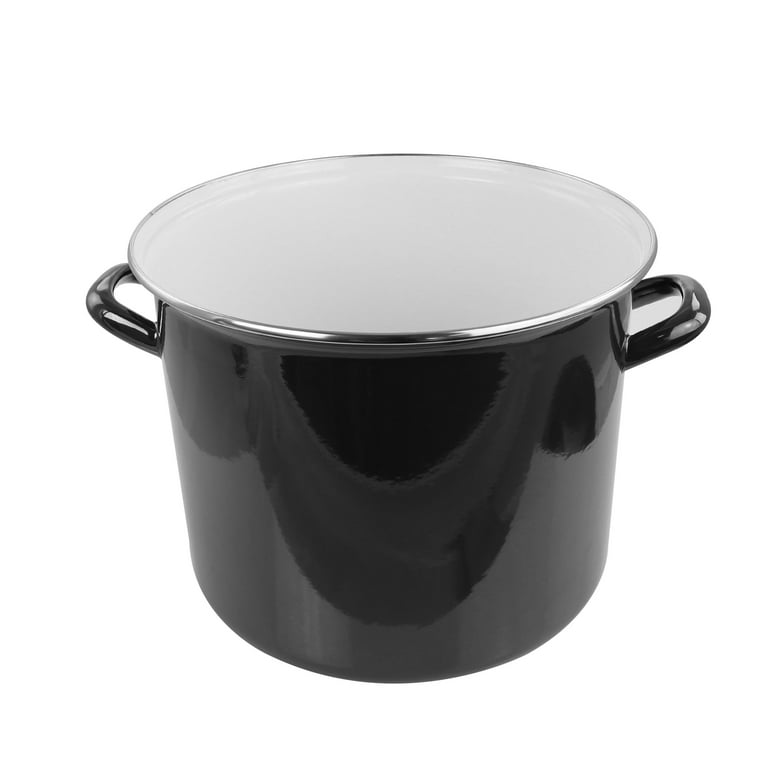 Gibson Home 12 qt. Steel Stock Pot with Lid