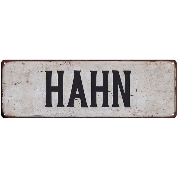 HAHN Vintage Look Rustic Chic Metal Sign 6x18 106180036126