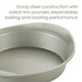 thumbnail image 6 of Rachael Ray 3 Piece Steel Nonstick Bakeware Cookie Pan Set, Silver, 6 of 8