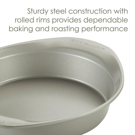 Rachael Ray - 3-Piece Nonstick Bakeware Cookie Pan Set - Silver