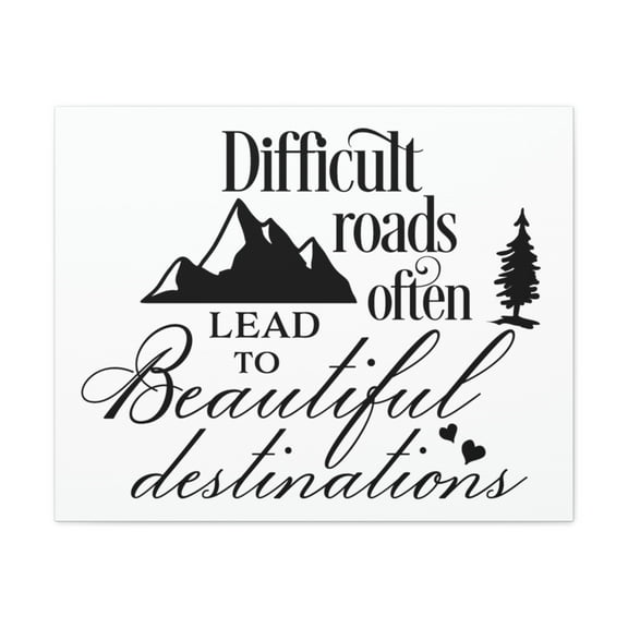 Scripture Walls To Beautiful Romans 15:4 Destinations Christian Wall Art Print Ready to Hang Unframed