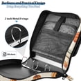 thumbnail image 4 of FORMRS Zipper Binder with Shoulder Strap 2-inch Ring 500 Sheet Capacity File Bag, Beige Fall Coffee, 4 of 5