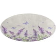thumbnail image 5 of Lavender Flowers Round Carpet Circle Rug Outdoor Patio Area Rug Washable Large Area Rugs Hallway Room Decor Fitness Mats, 5 of 8