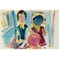 thumbnail image 3 of Albert Müller 24x17 Black Modern Framed Museum Art Print Titled - Children in the Parlor (1925), 3 of 5