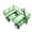 Green, variant on KFFKFF Mesh Steel Garden Cart 1200 Lbs, 43.3 x 29.5 " Heavy Duty Utility Wagon Cart, Pullable Metal Garden Trolley with 13' All Terrain Tires, Removable Mesh Sides, 180°Swiveling Handle