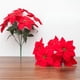thumbnail image 3 of Bearachild Artificial Flower Fashion Lints Flowers Wedding Room Party Office Living Decorative Ornament Decoration Props Flores artificiales rojo 7 tenedores, 3 of 6