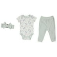 thumbnail image 2 of Kyle & Deena Baby Girl 3 PC Jogger Set, Sizes Newborn-9 Months, 2 of 2