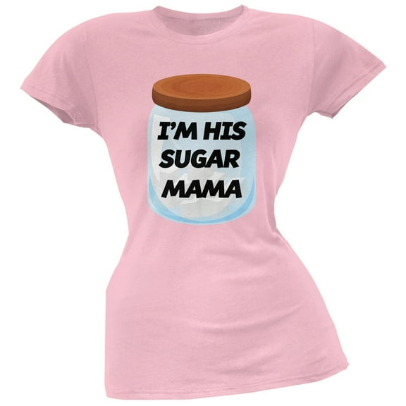 I'm His Sugar Mama Pink Soft Juniors T-Shirt - 2X-Large