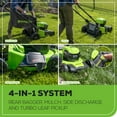 thumbnail image 4 of Greenworks 2 x 24V (48V) 20" Brushless Cordless Push Lawn Mower, (2) 4Ah Batteries and Charger Included [125+ Compatible Tools], 4 of 7