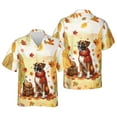 thumbnail image 3 of Welcome Fall Boxer Enjoys School Time Autumn Fall Leaves Hawaiian Shirt Breathable Summer Unisex Merch Boxers Dog Lover Gifts Idea - 02013, 3 of 6