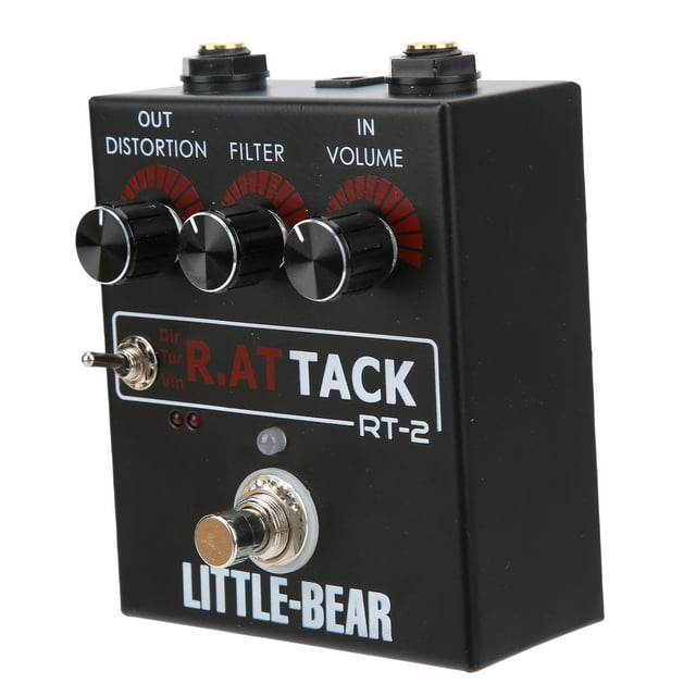 LAFGUR Guitar Single Effect,Guitar Distortion Effector Electric 3‑Level For Tone Single Effect Accessories LM308N
