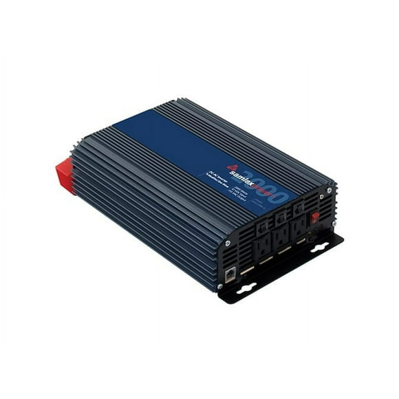 Samlex America Power Inverter SAM-2000-12 SAM Series; Inverts 12 Volt DC To 115 Volt AC; 2000 Watt; 17.4 Amp Continuous Output; 90 Percent Efficiency; With 3 AC Outlets; Remote On/Off Capable