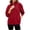 Wine, variant on Tnhcen Women's Quarter Zip Pullover Sweatshirt Long Sleeve Mock Neck Solid Color Loose Fit Kangaroo Pocket Casual Fall Winter Soft Fleece Top Plus Size S-3XL