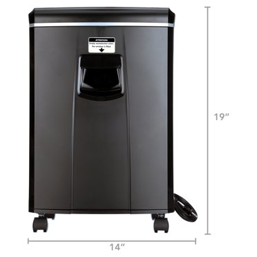 Aurora 12-Sheet Crosscut Shredder - Paper & Credit Card Shredder With 5.2 Gal Basket