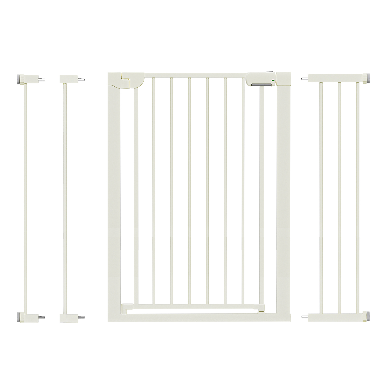 Mutak Baby Safety Gate, Baby Gates for Top Stairs Doorway, 29.5''- 46''Wide, High 36" , Pressure Mount, White