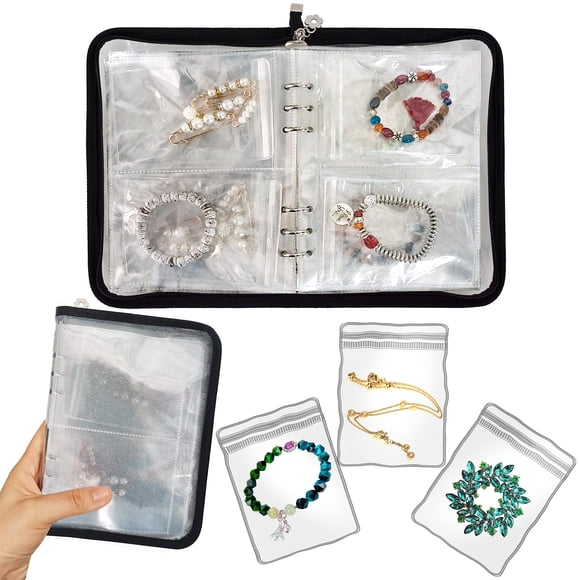 Estuche organizador de joyas LingLingo con funda