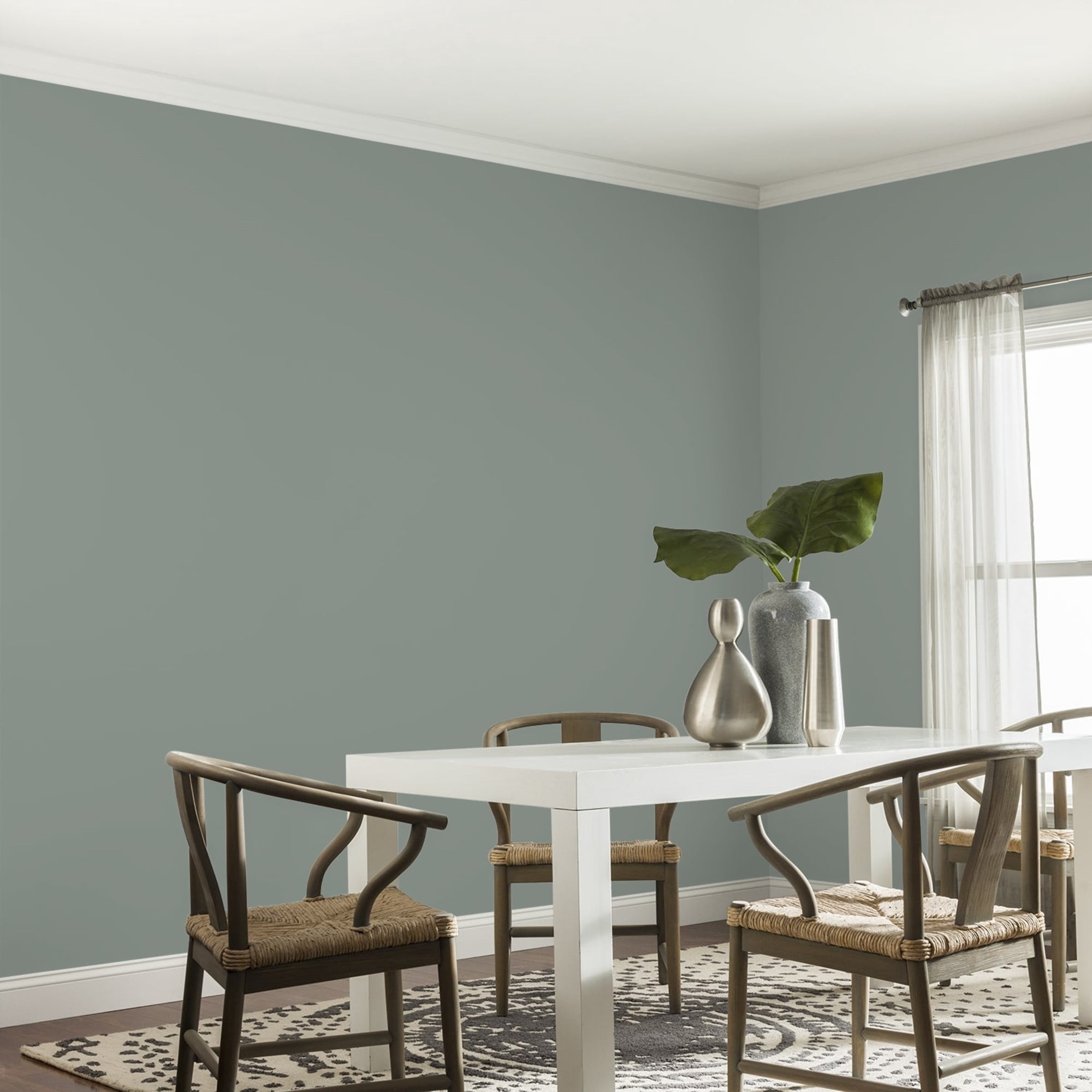 Glidden HEP Gray Heron / Grey, Eggshell Interior Paint with Primer, 1 Quart