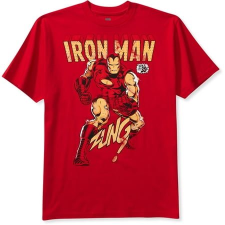 Iron Man - Men's Vintage Iron Man Tee - Walmart.com