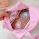 thumbnail image 4 of Sanurgente Pu My Melody Cinnamoroll Kuromi Purin Kt Cat Bolso de dibujos animados Lonchera grande a cuadros Kawaii Bolso de mano con múltiples bolsilloszhangyuxiang, 4 of 4