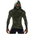 thumbnail image 2 of Aueoeo Men's UPF 50+ Sun Protection Hooded Fashion Active Jackets Performance Fishing Hoodie Long Sleeve Shirts, 2 of 3