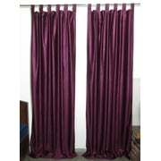 Moroccan Curtain Solid Purple Sari Drapes Panel India Window Treatment Home decor (Length:96")