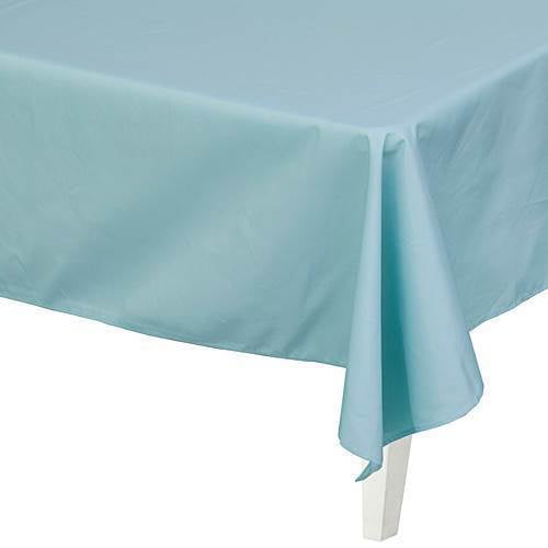 LIGHT BLUE RECTANGLE POLYESTER TABLECLOTH