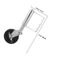 thumbnail image 2 of SHOWERORO Heavy Duty Gate Support Wheel 1 Set Cold Rolled Steel Black 4 Inch Diameter, 2 of 8