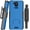 Blue, variant on Case + Hand Strap + Belt Clip Combo for Sonim XP10 5G, Nakedcellphone Slim Hard Shell Phone Cover with Kickstand and [Rotating/Ratchet] Belt Hip Holster Holder Combo for XP9900 (2022)