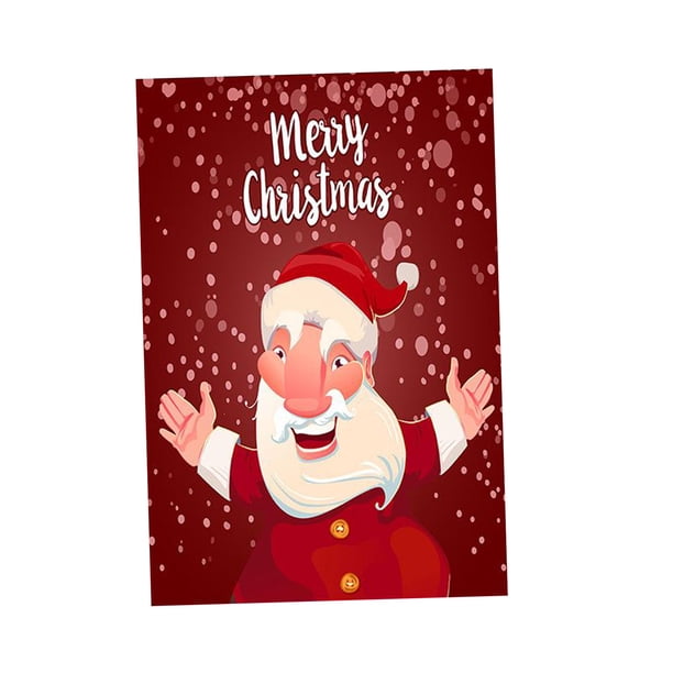 Bandera de Papá Noel, decoración de bandera, lino Riendo Santa_1