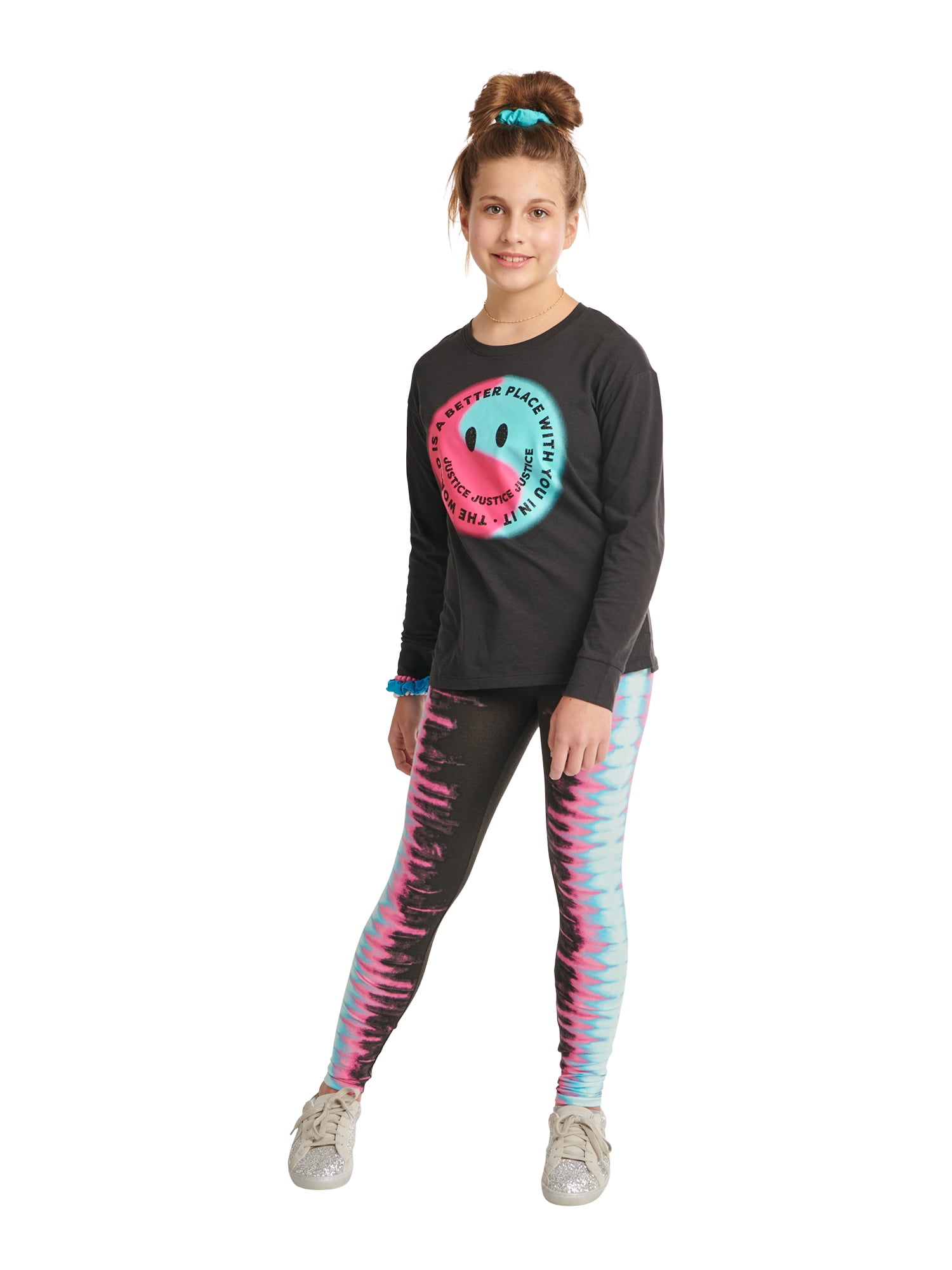 Justice Girls Long Sleeve T-Shirt & Legging Set, Sizes XS-XLP