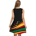 thumbnail image 4 of Vestido Casual de las Mujeres sin Mangas en Gradiente Cuello de Tripulación, Vestido Ligero de Primavera Y Verano de Poliéster, 4 of 5