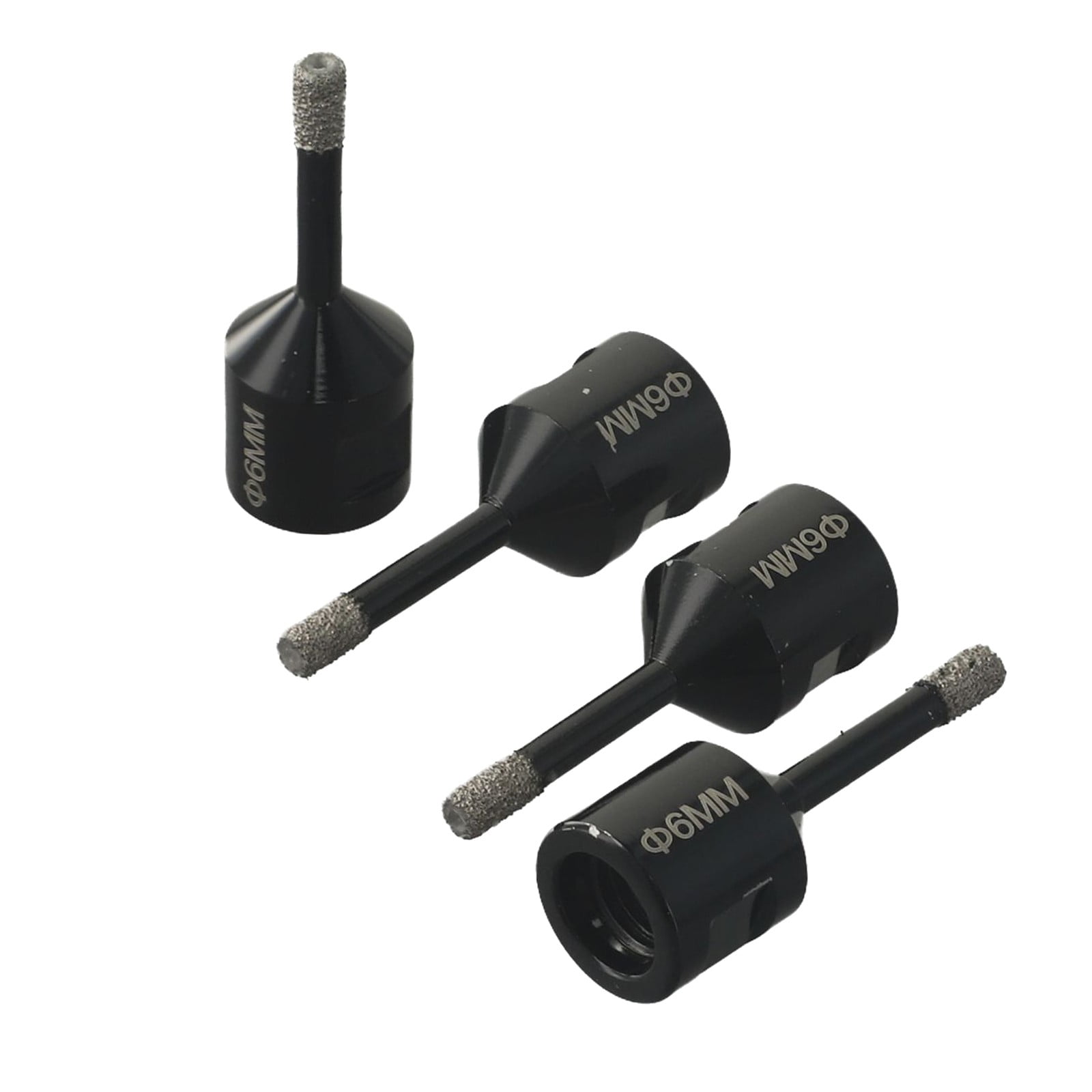 4PC 6mm Hole Opener Drill Bit Set for M14 Angle Grinder - Tile, Marble, Concrete
