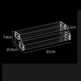 thumbnail image 4 of Escalera Acrílico Stands Display Riser Clear Display Shelf para Doll Toys Figure Dos niveles Zulema Soportes de acrílico, 4 of 5