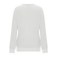 thumbnail image 4 of Womens V Neck Sweaters, Long Sleeve Pullover for Women Fall Fashion Loose Fit Ribbed Solid Color Thin Sweater S-2XL, 4 of 7