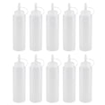 thumbnail image 3 of Condiment Dispenser -240ml 10pcs / Set Plastic Condiment Dispenser for Sauce Oil Cream Vineger(White), 3 of 8