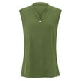 thumbnail image 5 of Kureaily Women's Solid Color Linen Vest Casual And Stylish Tank Top Slim Fitted Camisole, 5 of 5