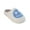 White All Blue, variant on Cute Smile Face Slippers for Women and Men, Soft Cozy Warm Fuzzy Plush Happy House Slides for Winter, Non Slip Indoor/Outdoor Fluffy Slippers