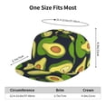 thumbnail image 6 of Bingfone Baseball Cap,Snapback Trucker Hat for Men & Women with Adjustable-Fresh Avocado, 6 of 9
