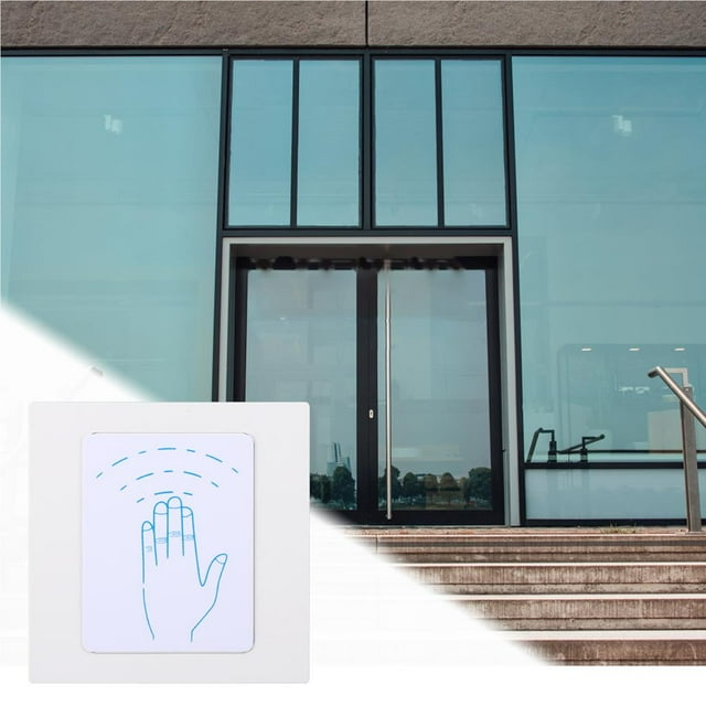 Automatic Door Microwave Sensor Switch Sensitive Non-contact Palm Sensor Switch with Adjustable Induction Field for Door Indoor Outdoor