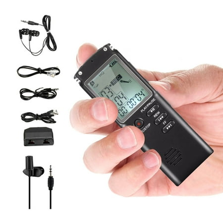 8GB Digital Voice Activated Recorder HD Recording Of Lectures And Meetings With Microphone, Noise Reduction Audio, High Quality Sound, Portable Mini Tape Dictaphone, MP3, (Best Sound Recorder For Pc)