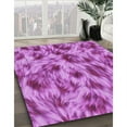 thumbnail image 2 of Ahgly Company Indoor Round Patterned Heliotrope Purple Area Rugs, 7' Round, 2 of 6