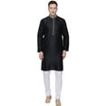 thumbnail image 1 of Kurta Pyjama pour Homme Vêtements Inde Mariage Fête (Noir, G), 1 of 5