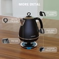 thumbnail image 3 of Hervidor eléctrico Evoloop 1.7L sin BPA de acero inoxidable 1500W, 3 of 6