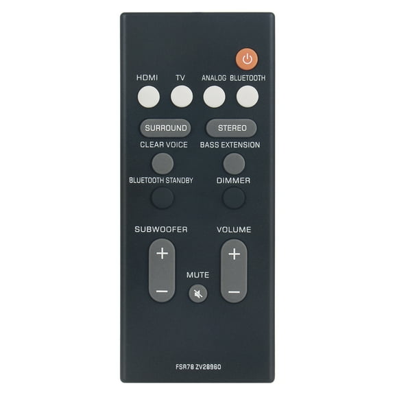 New FSR78 ZV28960 Replace remote control fit for Yamaha soundbar ATS-1060 YAS-107 YAS-106