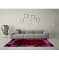 thumbnail image 3 of Ahgly Company Indoor Square Abstract Pink Modern Area Rugs, 3' Square, 3 of 4