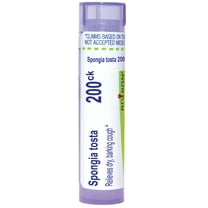 Boiron Spongia Tosta 200CK, Homeopathic Medicine for Dry, Barking Cough, 80 Pellets